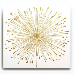 Obraz premium Diseño explosivo dorado