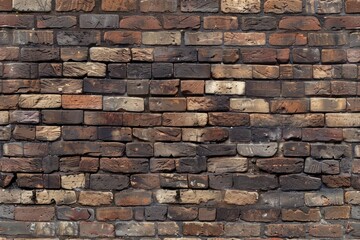 Fototapeta premium Image of Old brown brick wall. Texture for background usage