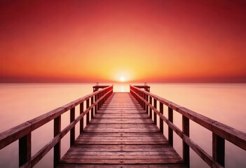 Obraz premium pier at sunset