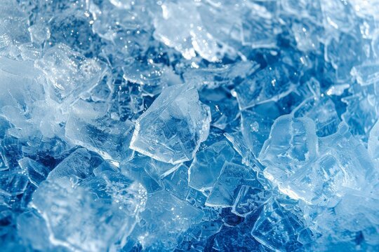 Image of Thick and freezy pieces of ice surface. Texture for background usage