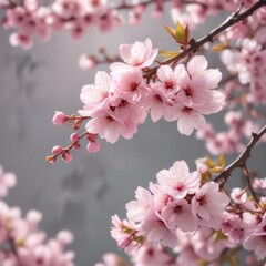 Obraz premium Delicate pink blossoms, soft focus, floral backdrop, nature, bright, nature photography