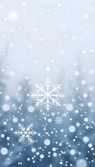 winter photo of snowflakes in the snow, clipart style. isolated with white highlights