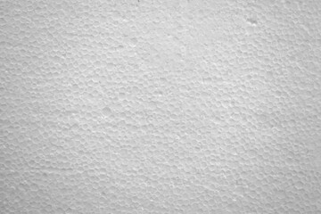 Texture of High magnification white styrofoam foam block smooth surface