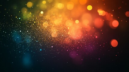 Obraz premium Colorful Glitter Lights Bokeh Abstract Background