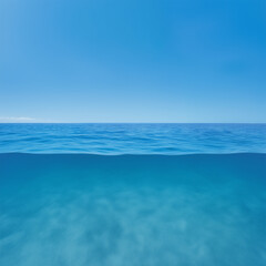 Obraz premium A Serene Ocean Wave Gently Rolling Across a Peaceful Surface