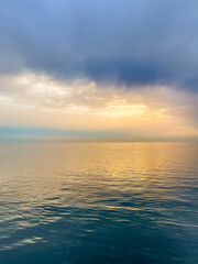 Adriatic Sea,, Italy - June 29, 2024: Sunset over the Adriatic Sea