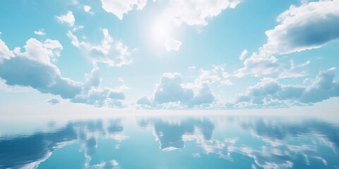 Paisaje marino con cielo y nubes