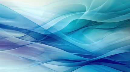 Obraz premium Stunning wide format abstract background in serene blue and teal hues perfect for design projects or creative use.