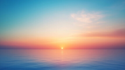 mesmerizing abstract gradient of sunrise in the sky with vibrant blue and orange hues, symbolizing hope, change, and the beauty of nature's chaotic harmony