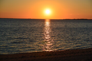 sunset at the beach