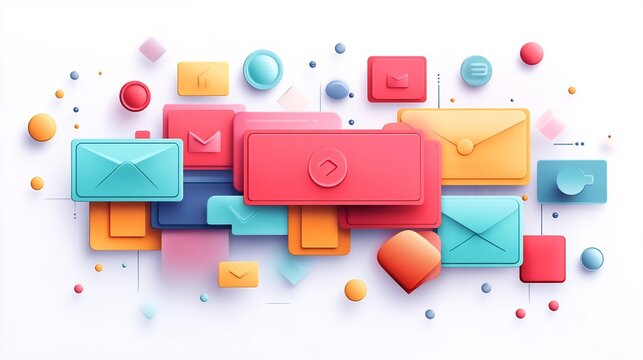 Clean social media template for LinkedIn banners with sleek fonts soft colors and placeholders for business content isolated on a transparent background