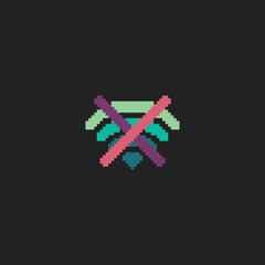  this is wifi icon in pixel art style this item good for presentations,stickers, icons, t shirt design,game asset,logo and your project.