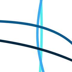 Abstract Blue Curved Lines Graphic Design