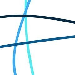 Abstract Blue Curved Lines Graphic Design