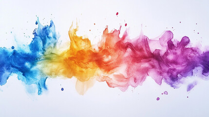 vibrant abstract watercolor drawing symbolizing chaos, featuring bold splashes of color on paper. The image evokes a sense of confusion, energy, and the unpredictable nature of life