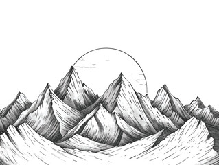 nadeeja_2006_white_background_Sunrise_over_mountains_-_isolat_d97ab19a-21cc-42f8-bb45-426203d2c729_0.eps