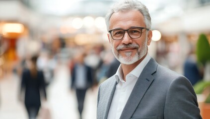 Fototapeta premium Portrait of a Confident Man in a Suit
