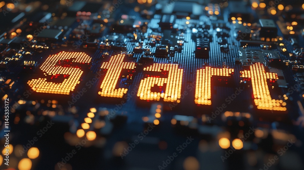 Poster illuminated 