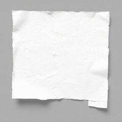 Torn blank pages with uneven texture edges set of ripped white paper sheets png isolated on...