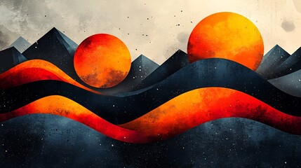 Creative business card template with abstract geometric elements isolated on a transparent background for interior designers and decorators