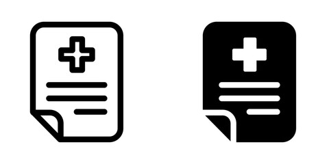 Medical Report icon design template