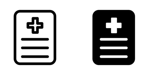 Obraz premium Medical Report icon design template