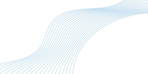 Abstract light lines wavy flowing dynamic colors background for concept of AI technology, digital, communication