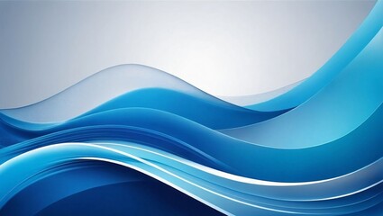 A sophisticated abstract background featuring smooth, flowing blue waves, adding elegance and sophistication to any project