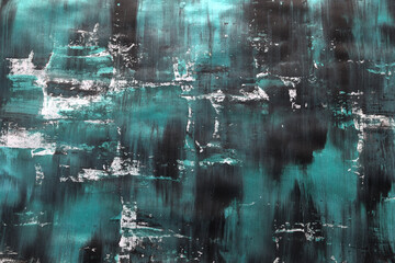 dirty art background in black with emerald color