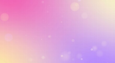 Pastel Dream: Soft and ethereal, this abstract background in pink, purple, and yellow hues features delicate, shimmering bokeh lights.