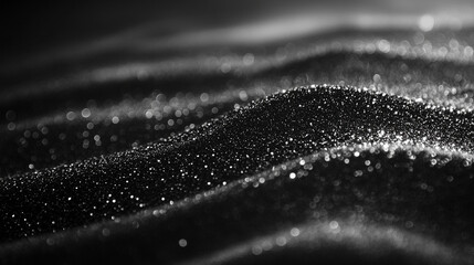 gray monotone grain texture with glittering sand creates a chaotic and abstract backdrop, symbolizing tension, uncertainty, and the randomness of life, conveying a sense of unpredictability