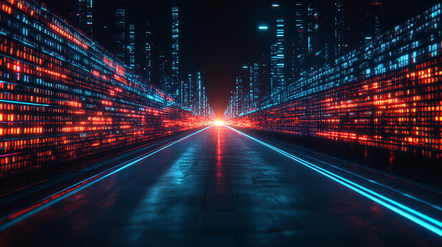 dynamic visual of modern web design and development, showcasing innovative coding technologies in action. The image symbolizes the chaos and creativity driving the future of digital solutions