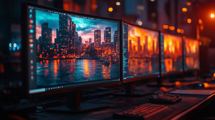 dynamic visual of modern web design and development, showcasing innovative coding technologies in action. The image symbolizes the chaos and creativity driving the future of digital solutions