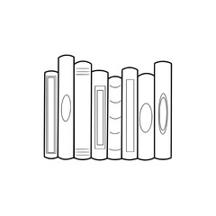3d render of a stack of books