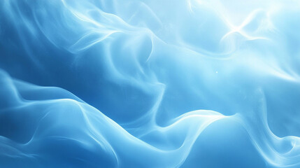 Obraz premium soft, light blue gradient abstract banner background symbolizing calmness, serenity, and peaceful transitions, evoking a sense of balance amid chaos, with subtle shifts in color blending smoothly