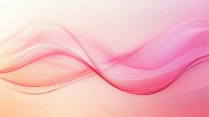 Abstract Pink and Peach Wave Background Design