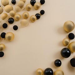 black and gold bobbles back ground wallpaper 