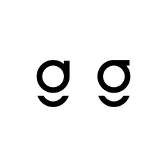 Fototapeta premium Minimalist Letter G g Logo for Modern Brands
