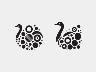 Ostrich icon and symbol vector template illustration Ostrich Logo Template Vector illustration design Ostrich Logo icon Design Ostrich head vector.