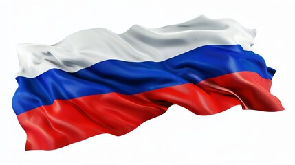 Fototapeta premium The waving flag of Russia.
