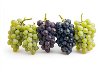 Fototapeta premium Luscious Clusters of Fresh Grapes in Vibrant Colors for Commercial Photography