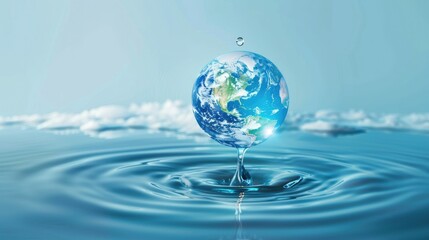 Our Precious Planet: A Water Drop's Embrace