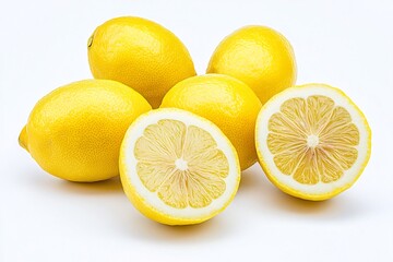 Vibrant Lemon Arrangement Showcasing Fresh Citrus Fruit for Commercial Use