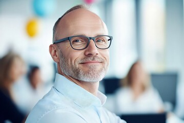 Fototapeta premium Diverse group of professionals celebrating success in modern office environment