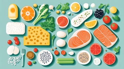 Personalized Diet Infographic for Healthy Lifestyle Planning and Customized Meal Recommendations