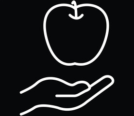 Healthy food Related Vector Line Icon. Outline Symbol Collection. Natural Product. Set of Food icon - Fresh. Vector illustration with transparent background.