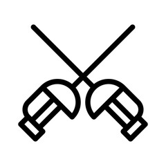 Fencing line icon