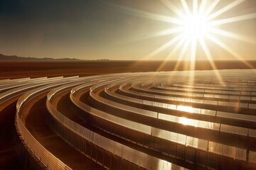 Solar Energy Farms Capturing Infinite Sunlight by Generative Ai
