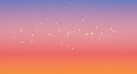 Fototapeta premium Celestial Glow: Abstract gradient background with scattered sparkles, evoking a sense of serenity and wonder. Perfect for dreamy designs and calming visuals. 