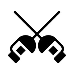 Fencing glyph icon